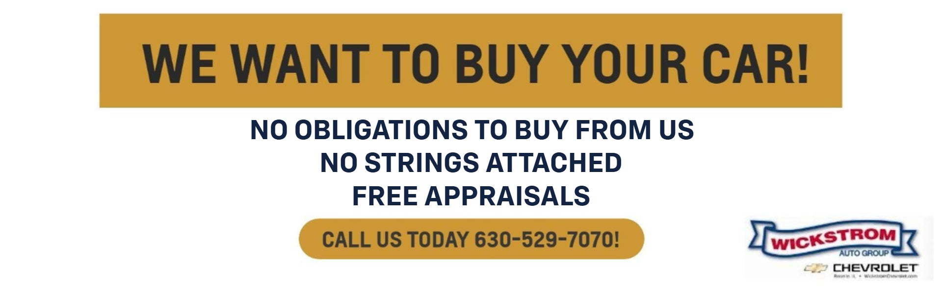 We want to buy your car